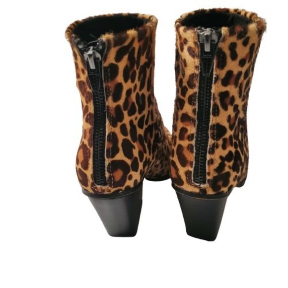 Dolce Vita Women's ISSA Leopard-Print Calf Hair Pointed-Toe Ankle Boots Size 6 - Picture 9 of 13